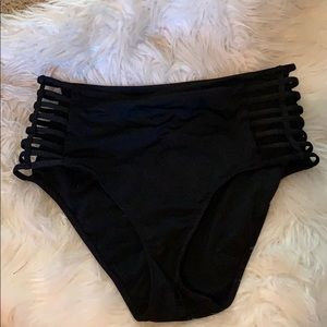 side weave bathing suit bottoms
